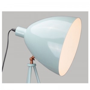 Stativ gulvlampe med metalskygge og juster funktion