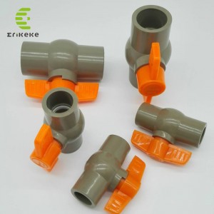 Højtryks sommerfuglhåndtag PVC kugleventil