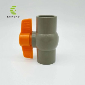 Højtryks sommerfuglhåndtag PVC kugleventil