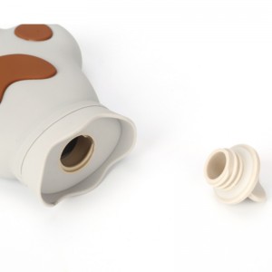 Silikon varmtvandspose mini anti-eksplosion uld fløjls varm håndtaske