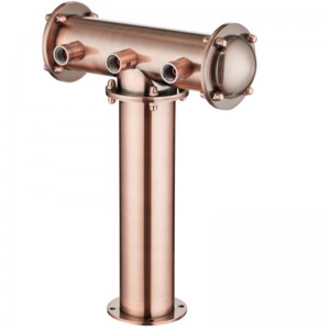 T form øl tårn med stinaless stål