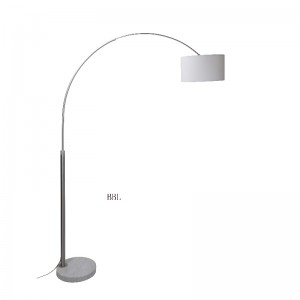 Bue gulvlampe med marmorbund