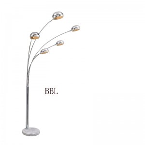 Moderne gulvlampe med marmorbund