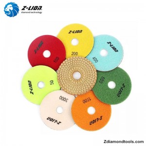 Z-LION ZL-123C Harpiks våd diamant Fleksibel poleringspuder til stenprojekter