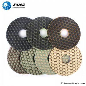 ZL-123D Resin Dry Concrete Polishing Pads for Stone, Beton Tools