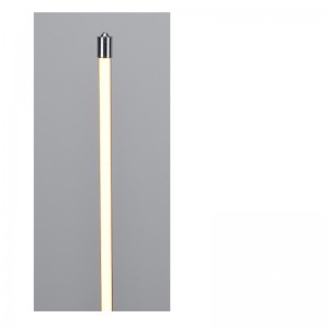 LED-gulvlampe med tænd / sluk-kontakt på lampetoppen