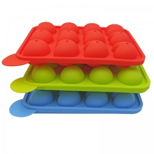 3D silikoneform Chokoladekageform 12 Silikone slikkepinde