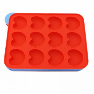 3D silikoneform Chokoladekageform 12 Silikone slikkepinde