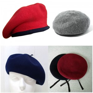 Fabrikspris Fashion Army hat Beret Circular Strikningsmaskine