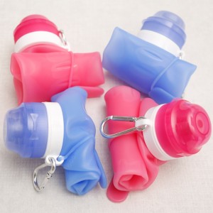 Silikone vandflaske foldevand flaske silikone misfarvning kop foldekop rejse foldekedel