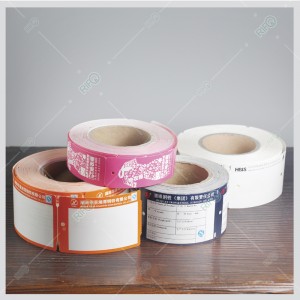 Stålstang Hang tags Højtemperaturmateriale Syntetisk papir til kæledyr