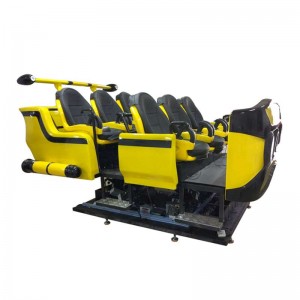 Nyt temaparkudstyr 6 dof simulator bevægelsesplatform 9d vr rumskib 6 sæder 9dvr til familie