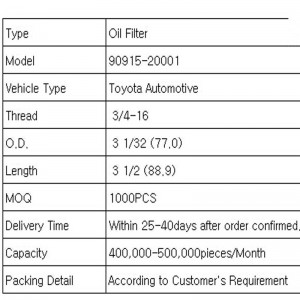 oliefilter (Toyota automobil)