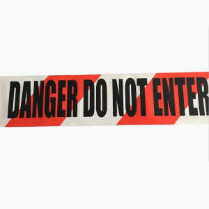 Lav MOQ- udskrift af høj styrke fri prøve- advarsel sikkerhed PE rød barrieretape