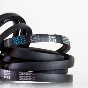 Z (O.M), A, B, C, D, 3L, 3V, 5V, 8V, Spz, SPA, Spb, Spc OFT synkrone bælter indpakket V-bælte