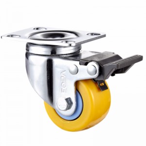 Lys pligtopfyldning +.-Belagt indeslutning med Orange TPE-hjul