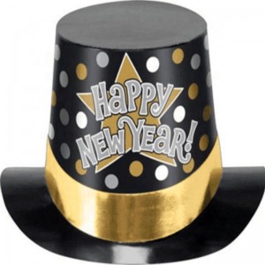 Hot sales Party Decoration Plastic Glitter Papir Top Hat Engroshandel
