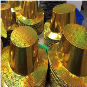 Hot sales Party Decoration Plastic Glitter Papir Top Hat Engroshandel