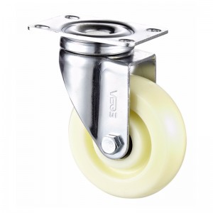 Medium duty - Zinkplader indeslutning med PP-hjul