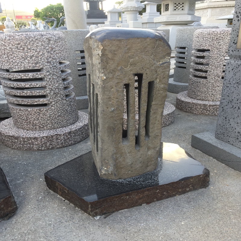 Hexagonal Stone lampe sten udskæringer og skulpturer Naturligt rent håndværk Unikhed
