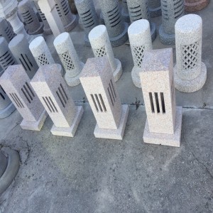 Stenlygter sten udskæringer og skulpturer Naturligt rent håndværk Unikhed