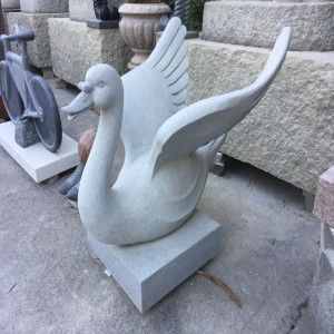 Giraff Swan Fish Stone udskæringer og skulpturer Naturligt rent håndværk Kunstværker