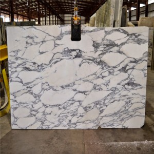 Bianco arabescato hvid marmorplade