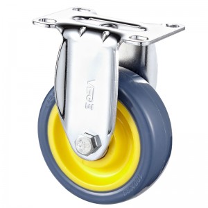 Medium Duty - Forkromet hus med orange TPE-hjul 1