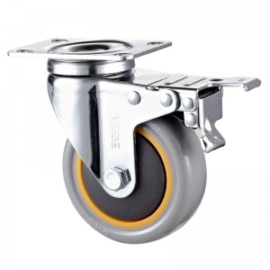 Medium Duty - Forkromet hus med orange TPE-hjul2