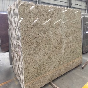 Giallo dekorativ granitplade