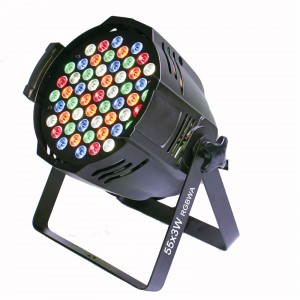 55 * 3w RGBWA par lys