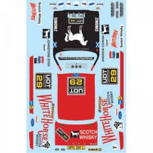 bil model vandrutschebane mærkater