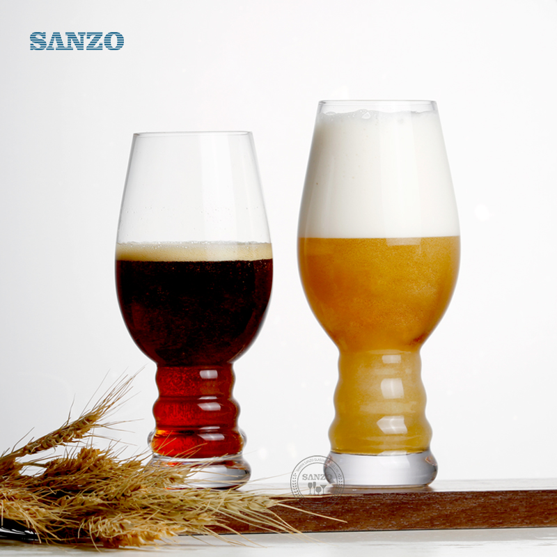 Sanzo Bar Creative Crescent Form Juice Beer Tumbler Glass Tilpasset størrelse Drikker ølglas Personaliserede ølglas