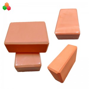 Fabrikken leverer hukommelse i høj kvalitet eva blokerer præget logo OEM yoga træningsblok øko-udskrivning skum til sundhedsuddannelse