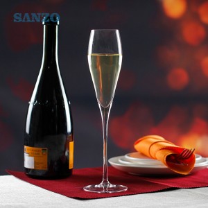 SANZO Blown Champagne Glass Tilpasset håndblæst Champagne Fløjter Plastic Champagne Flute