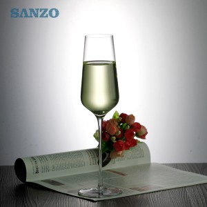SANZO Sort Champagne Glas Tilpasset Champagne Fløjte Pink Cylinder Champagne Glass