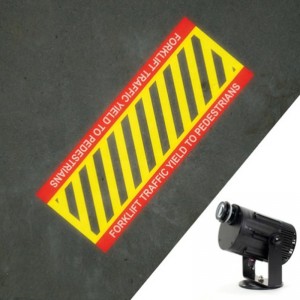 80W Virtual Sign Projector Brugerdefineret mønster med manuel zoom