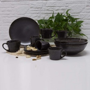 Keramisk enkel middagssæt