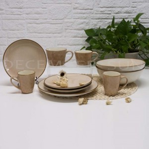 Keramisk enkel middagssæt