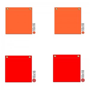 jernbanesikkerhedsflag blå