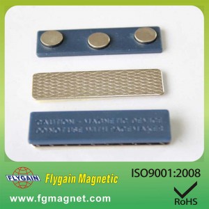 Billig pris brugerdefineret genanvendeligt metal blank magnetisk navn badge