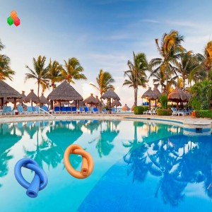 Dongguan brugerdefineret logo form ROHS 10mm 20mm hvid udvidet epe polyethylen skumstøtter stang rør nudlerør til børn \/ voksen