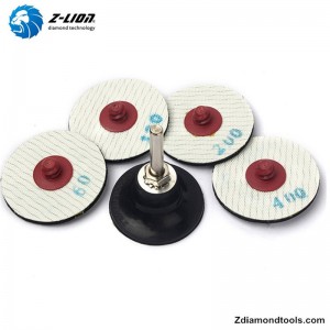 ZL-123ER 2 tommer Roloc glas galvaniserede poleringspuder