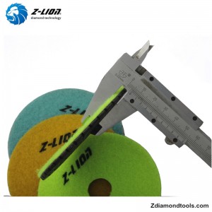 ZL-123CM 4 tommer betonpoleringsharpikspuder med påfyldningsmetal