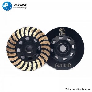 ZL-17 dobbeltlags turbo diamantkoppehjul til granit