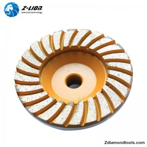 ZL-21 diamantkoppehjul 4 tommer til sten, betonslibning