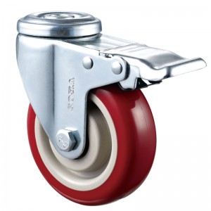 Medium Duty - Forkromet hus med red2 TPE hjul