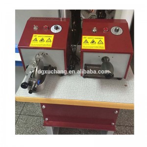 bæltefremstilling farvede læder kantmaleri maskine