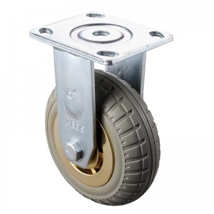 Heavy Duty - Forkromet hus med brown2 TPE hjul