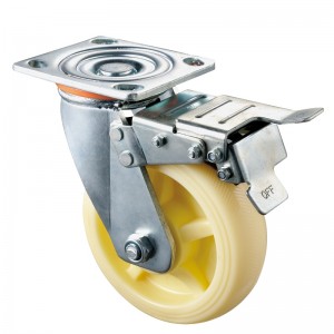 Heavy Duty - Forkromet hus med white3 TPE hjul